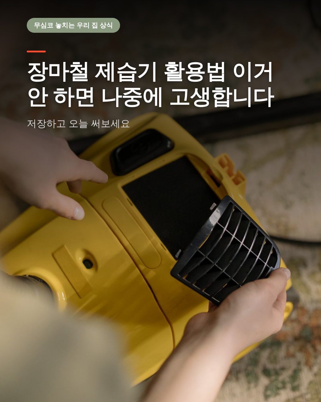 장마철 제습기 활용법 이거 안 하면 나중에 고생합니다