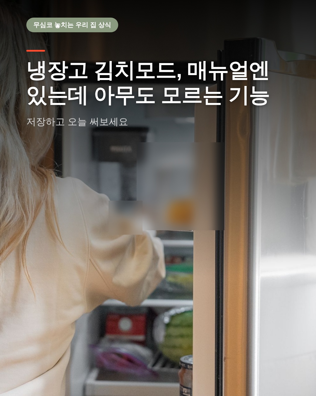 냉장고 김치모드, 매뉴얼엔 있는데 아무도 모르는 기능