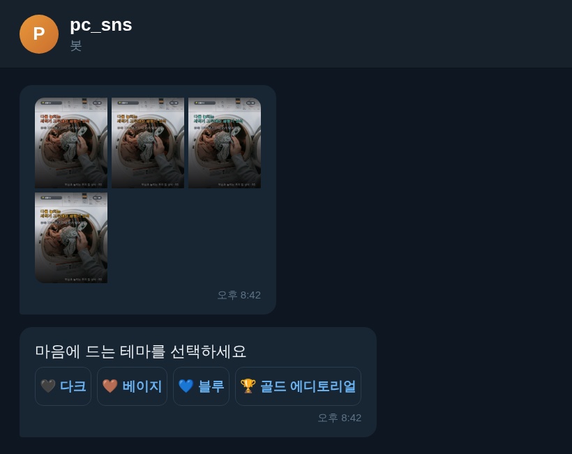 3. 디자인 테마를 고릅니다